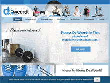 Tablet Screenshot of fitnessdeweerdt.be